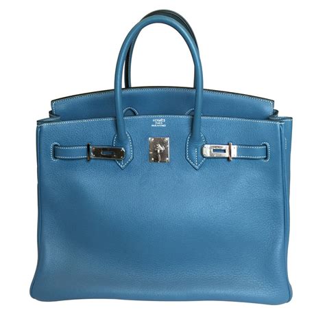 sac hermes birkin bleu jean|hermes birkin 35cm bags.